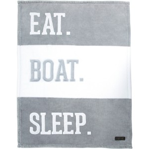 Pavilion Gift Company - Boat - 30" x 40" Royal Plush Blanket - Throw Blankets - 1 of 4
