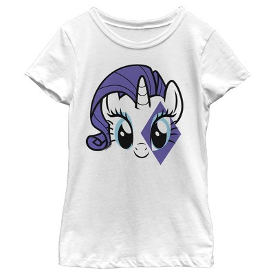 Girl's My Little Pony Rarity Purple Face T-Shirt