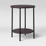 Wood and Metal Round End Table - Room Essentials™