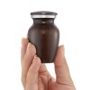 Reminded Small Cremation Memorial Urn for Human Ashes, Mini Keepsake with Velvet Case - 2 of 4