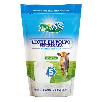Dairysky Nonfat Dry Milk Powder – 64 oz | Fat-Free | No Sugar Added | Shelf-Stable Milk