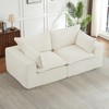 Loveseat Corduroy Cloud Boneless Sofa with Modular Sectional Design and Oversized Comfort - 4 of 4