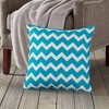 Kensington Garden 20"x20" Oversize Chevron Cotton Canvas Square Throw Pillow - 2 of 3