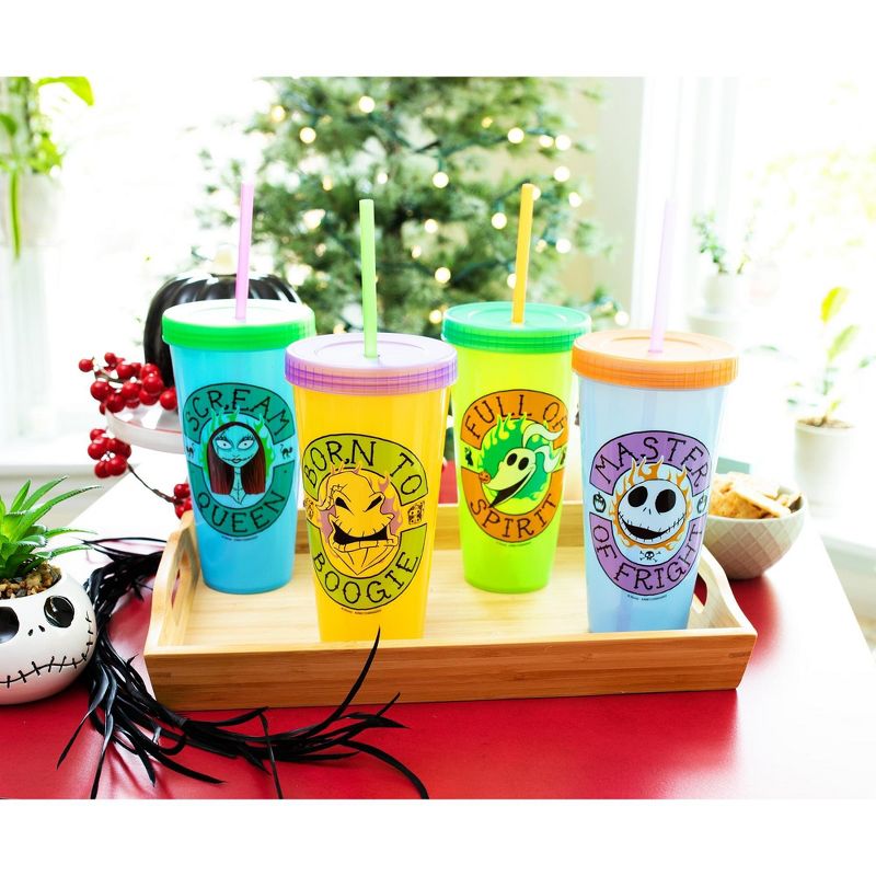 Silver Buffalo Disney The Nightmare Before Christmas Color-Changing Plastic Tumblers | Set of 4, 3 of 7