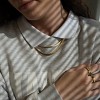 Summit Adventure 14K Gold Plated Choker Necklace Set | Snake, Cuban Link, Pearl Chain for Women & Girls, Fashion Jewelry Gift - 3 of 4