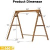 Real Relax Wooden A-Frame Porch Swing Stand with Extra Bottom Connection Board,660 Lbs Weight Capacity for Outdoor,Patio,Garden,Backyard - 3 of 4