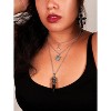 Gothic Moon Choker Necklace - Crescent Sun Star Pendant, Vintage Goth Jewelry Gift - 4 of 4