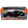 2005 Chevrolet Corvette C6 Coupe Black 1/24 Diecast Car Model by Motormax - 4 of 4