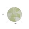 Artichoke Green Mint Green And Sage Geometric Washable Indoor Outdoor Area Rug - 3 of 4