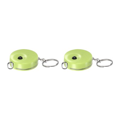 Unique Bargains Soft Flexible Rulers and Measuring Tools Dual-sided Tape with Key Chain 1.5m/60inch 2 Pcs
