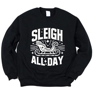 Simply Sage Market Women's Graphic Sweatshirt Sleigh All Day - 1 of 4