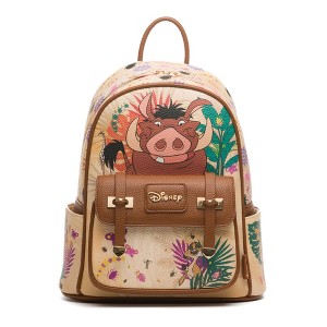 Lion King - Pumbaa and Timon WondaPop 11" Vegan Leather Fashion Mini Backpack - 1 of 4
