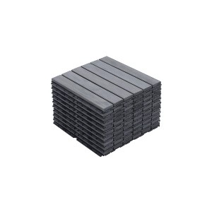 Interlocking Deck Tiles, Outdoor Waterproof & Anti-slip, for Patio, Balcony, Pool Side, Bathroom, Shower, Balcony, Porch - 1 of 4