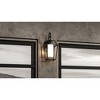 Urban Ambiance Luxury Minimalist Outdoor Wall Sconce 17.75''H x 8.875''W,  Midnight Black Finish,  Chandler Collection, UHP1391 - 3 of 4
