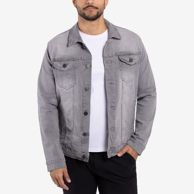 【CTHY】WOOL DENIM JACKET GREY サイズ1 X RAY Men's Denim Jacket in MED GREY Size S : Target