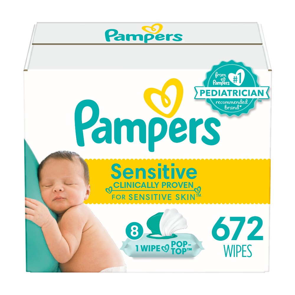 Photos - Baby Hygiene Pampers Sensitive Baby Wipes - 672ct 
