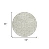 Green And Beige Geometric Washable Indoor Outdoor Area Rug - 3 of 4