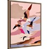 Amanti Art Soaring Silhouette Seagulls by Uma Gokhale Framed Canvas Wall Art - 2 of 4