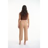 Lafidi Women’s High-Rise Cropped Pants – Straight Leg Business Casual Trousers with Slash Pockets and Elastic Back Waist - 3 of 4