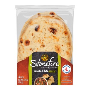 Stonefire Garlic Mini Naan - 4ct - 1 of 4