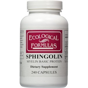 Ecological Formulas Sphingolin 200 mg – Myelin Sheath & Nerve Support Supplement – 240 Capsules – Allergen-Free, Made in USA - 1 of 4