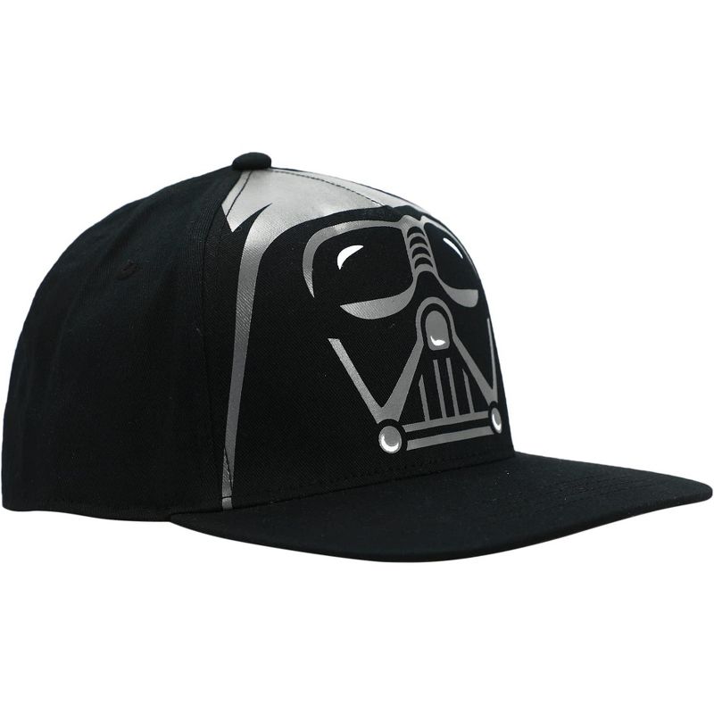 Star Wars Boys Darth Vader Character Printed Snapback Youth Hat Black, 5 of 8