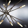 Urban Ambiance Luxury Modern Industrial Chandelier,  19-5/8"H x 42-3/8"W,  Olde Bronze Finish, UHP2070 - 4 of 4