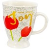 Gibson Bold Floral 17.4 oz Cup set of 4 Assorted Designs - image 4 of 4