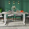 Tribesings 63-inch Dining Table for 4 People, Rectangular Kitchen Table with Metal Legs - 3 of 4