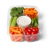 Vegetable Tray with Ranch Dip (Veggies may Vary) - 18oz - Good & Gather™ - 2 of 3