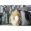 Wooakway 32"H Iron Decorative Wall Mirrors Floral Accent Mirror in Gold Bathroom Vanity Mirror - 2 of 4