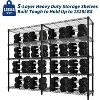5-Tier Metal Wire Storage Rack, Heavy Duty 1325 lbs Capacity, Adjustable Industrial Shelving for Kitchen & Garage - 2 of 4