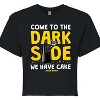 Women's - Star Wars - Come To The Dark Side Cropped Graphic T-Shirt - 2 of 4