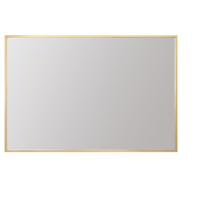 Elegant Lighting Aluminum Frame Rectangle Mirror 30x42 In Gold