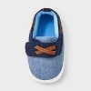 Baby Boys' Chambray Boat Shoes - Cat & Jack™ Blue - 3 of 4