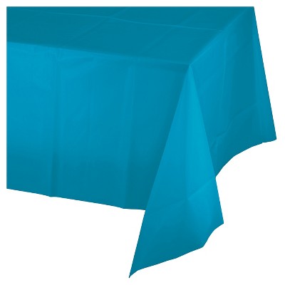  Turquoise Blue Plastic Tablecloth 