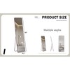 PAGED Rectangle Wall Mounted Full Length Mirror, Leaning Floor Full Body Mirror with Meatl Frame,Suitable for Bedroom - 3 of 4