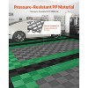 VEVOR Interlocking Drainage Mat, 15.7” x 15.7” Modular Interlocking Cushion, 24 Pcs Splicing Drainage Mats, Non-Slip Gray PP Drainage Floor Tile - 3 of 4