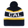 NCAA Cal Golden Bears Pom Knit Beanie: Sports Team Logo Hat, Adult One Size - 2 of 2