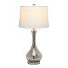29" Speckled Mercury Tear Drop Table Lamp with Fabric Shade White - Lalia Home: UL Listed, Linen Shade, No Assembly Required - 2 of 4