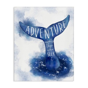 Stupell Industries Adventure Awaits Whale Tale Canvas Art, 30" x 40" - 1 of 4