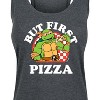 Women's - Teenage Mutant Ninja Turtles - But First Pizza Graphic Racerback Tank - 2 of 4