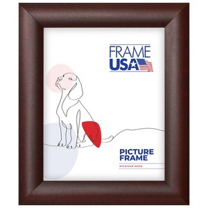 Corporate Rounded Red Mahogany Single Image Picture Frame - 1 of 4