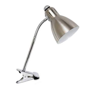 Adjustable Clip Light Desk Lamp Brushed Nickel Finish - Simple Designs