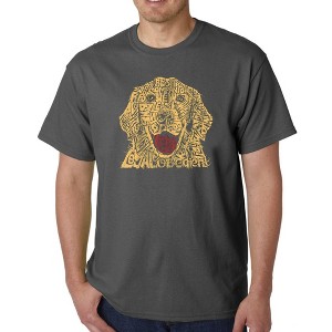 LA Pop Art Men's Word Art T-shirt - Dog - 1 of 4