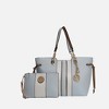 MKF Collection Holland Tote Bag with Wristlet by Mia K - Light Blue - 2 of 4