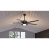 Urban Ambiance Luxury Traditional Indoor or Outdoor Ceiling Fan,  17.6"H x 60"W,  Black Iron, UHP9170 - 3 of 4
