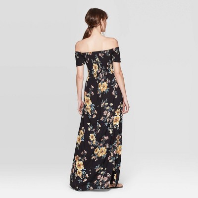 Xhilaration black clearance floral dress