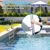 Flip Up Dock Ladder 350 lbs Marine Pontoon Boat Ladder Aluminum Non-slip - 4 of 4