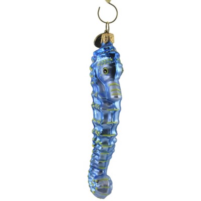 Blu Bom 5.0" Blue Seahorse Sea Christmas Ornament Ocean  -  Tree Ornaments